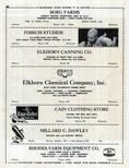Borg Farms, Fossum Studios, Elkhorn Canning Co., Cain Clothing Store, Millard C. Dawley, Rhodes Farm Equipment, Walworth County 1955c